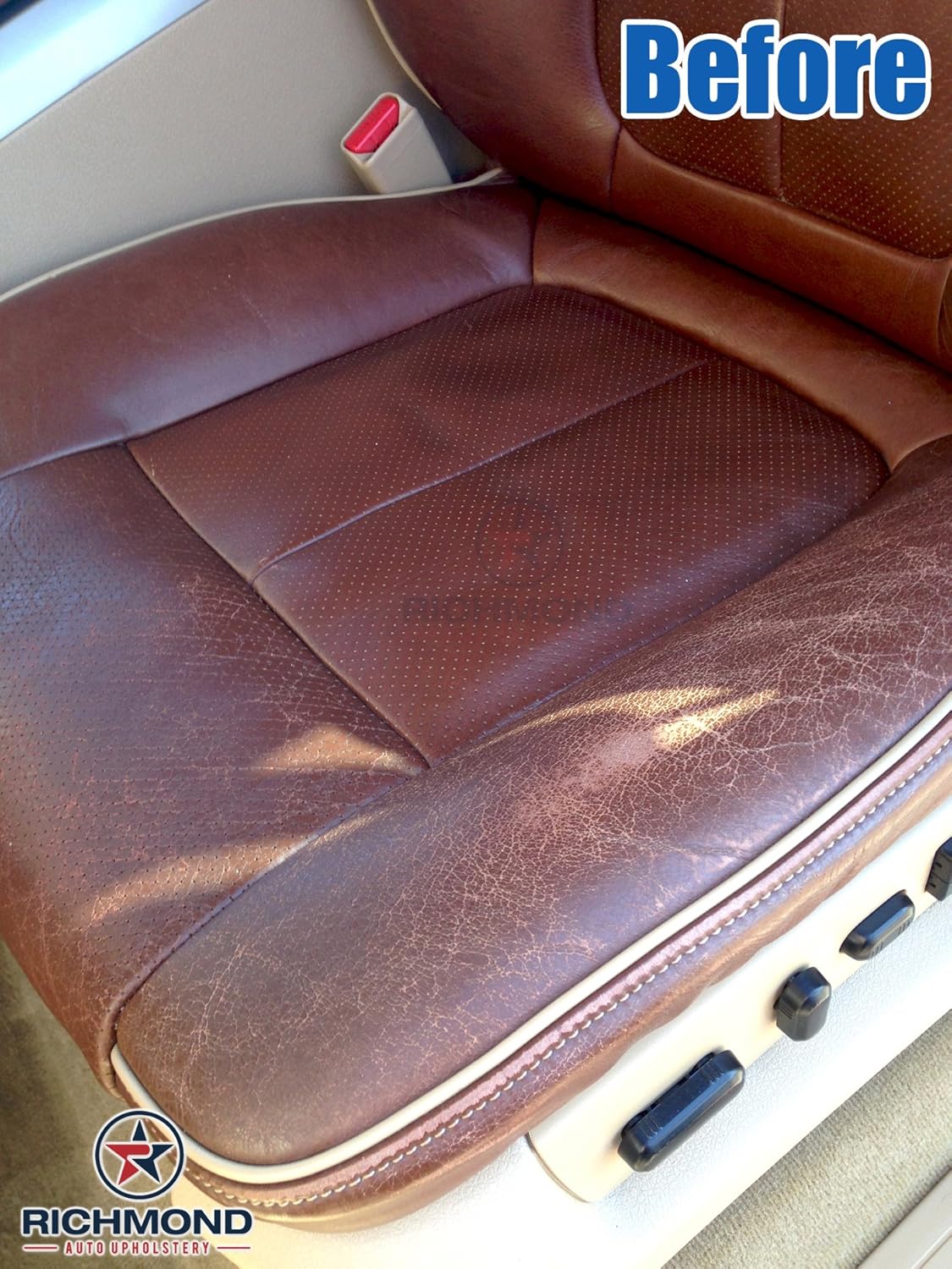 ford oem seat upholstery kit on Amazon Com Richmond Auto Upholstery Compatible With 2009 2012 Ford F150 F 150 King Ranch Passenger Bottom Perforated Leather Seat Cover King Ranch Automotive
