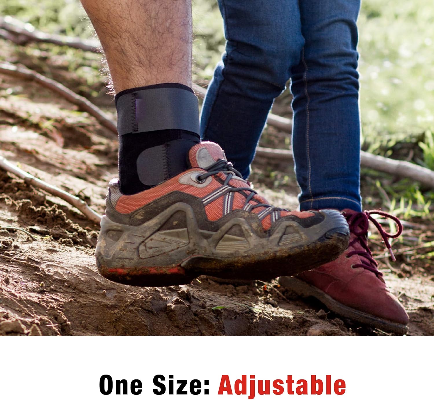 ACE Deluxe Ankle Stabilizer, Support to sprained or strained ankle, Satisfaction Guarantee, One Size Fits Most: Health & Personal Care