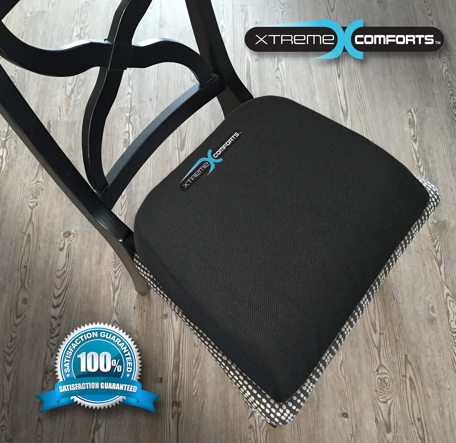 Xtreme Comforts Large Seat Cushion with Carry Handle and Anti Slip Bottom Gives Relief from Back Pain: Health & Personal Care