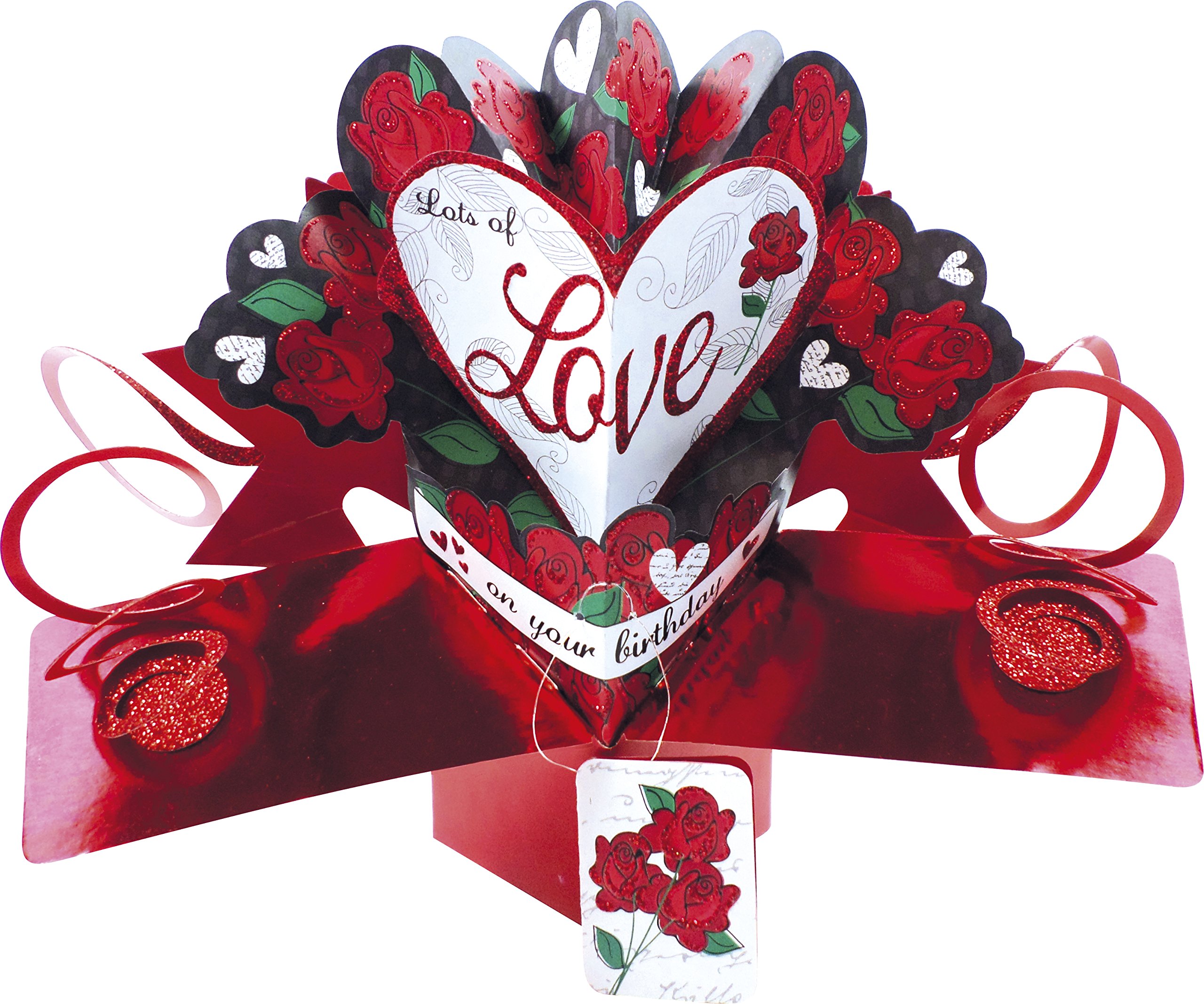 Love On Your Birthday Pop-Up Greeting Card Second Nature 3D Pop Up Cards