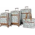 Lily Bloom Luggage Set 4 Piece Suitcase Collection With Spinner Wheels For Woman (Totally Paw Some)