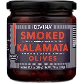 DIVINA Smoked Kalamata Olives, 13.4 OZ