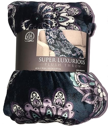 Dekens Huis Life Comfort Super Luxurious Purple Urban Plush Throw