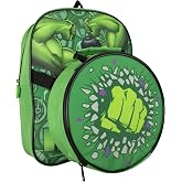 Marvel Hulk 4-Piece Backpack Set For Boys - School Backpack, Lunch Bag, Pencil Case & Water Bottle