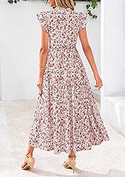 PRETTYGARDEN Women's 2025 Summer Floral Midi Dress