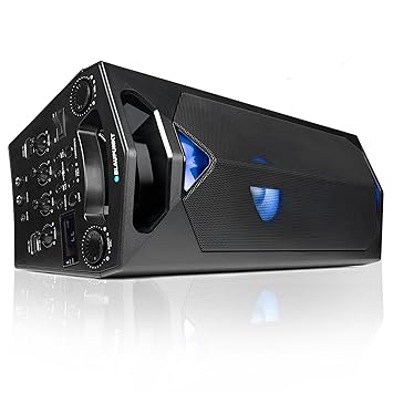 BLAUPUNKT PS 500 Party-Lautsprecher, Musikanlage mit integriertem Akku, 40W RMS, Bluetooth, USB, Aux In, UKW Radio, Gitarren 