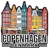 Copenhagen Denmark Sticker 4 Inch City Travel Souvenir Destination - Waterproof Vinyl Decal for Laptop Water Bottle Car Tumbler - Durable Aesthetic Long-Lasting Stickers for Adults ID44990