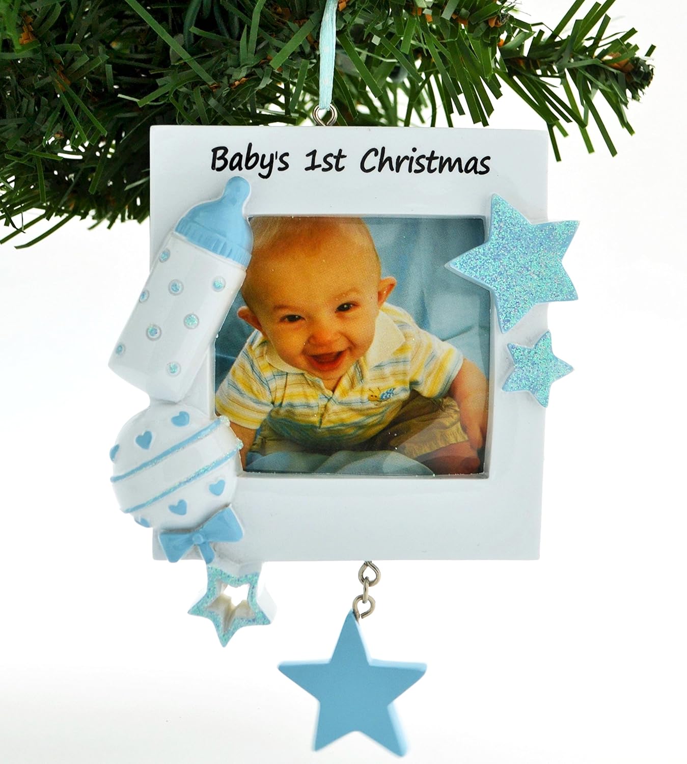 baby's first christmas photo frame