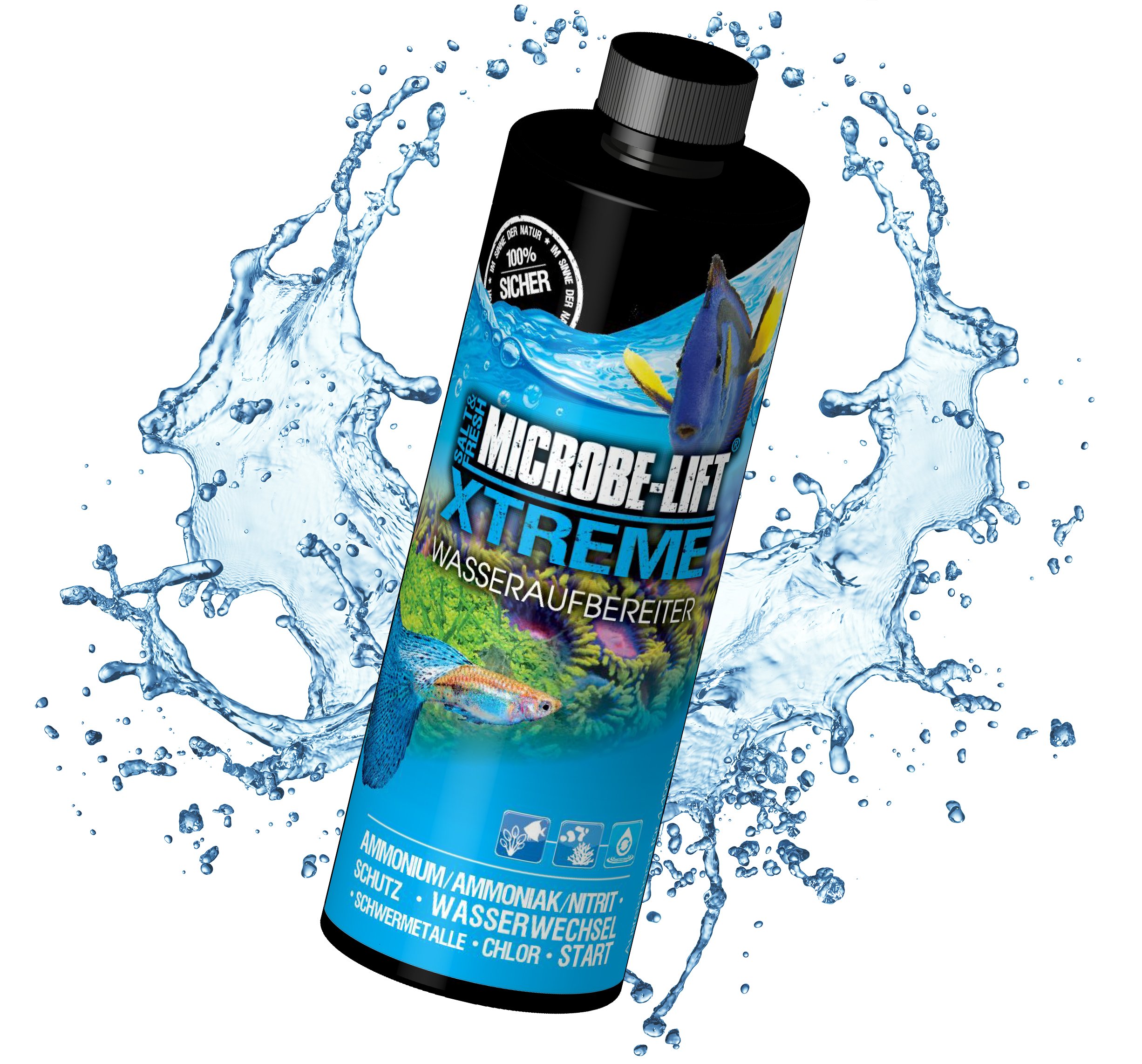 MICROBE-LIFT Xtreme - Waterzuiverer voor visvriendelijk aquariumwater, neutraliseert schadelijke stoffen in leidingwater