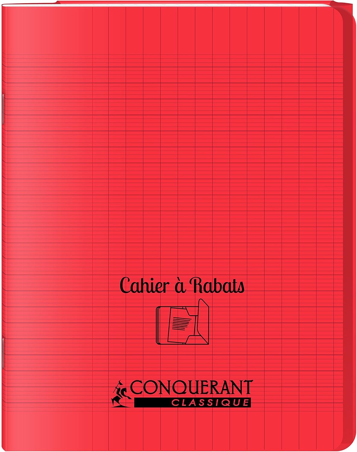 Lot of 4 Cahiers with Turning Polypro to Rabats Hamelin 24 x 32-96 Pages -Grands Carreaux Seyès- Couleurs Absorties + 1 Stylo Blumie - Image 5
