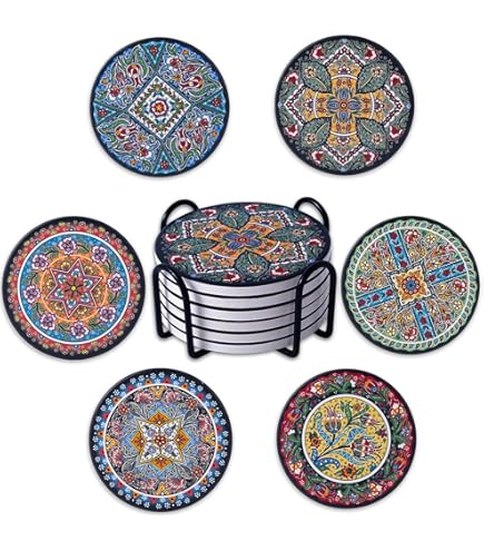 The Leonardo Collection William Morris Larkspur Plateau Avec Pouf Pour Servir Des Plats | Jolis Plateaux Pour Manger Sur Les Genoux Pour Le Dîner Ou Le Déjeuner | Plateaux Alimentaires Nouvellement