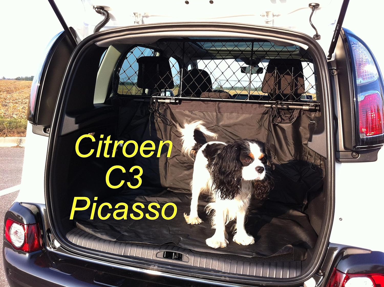 ERGOTECH Separation Net Barrier Mesh Dog Guard For Citroen C3 Picasso
