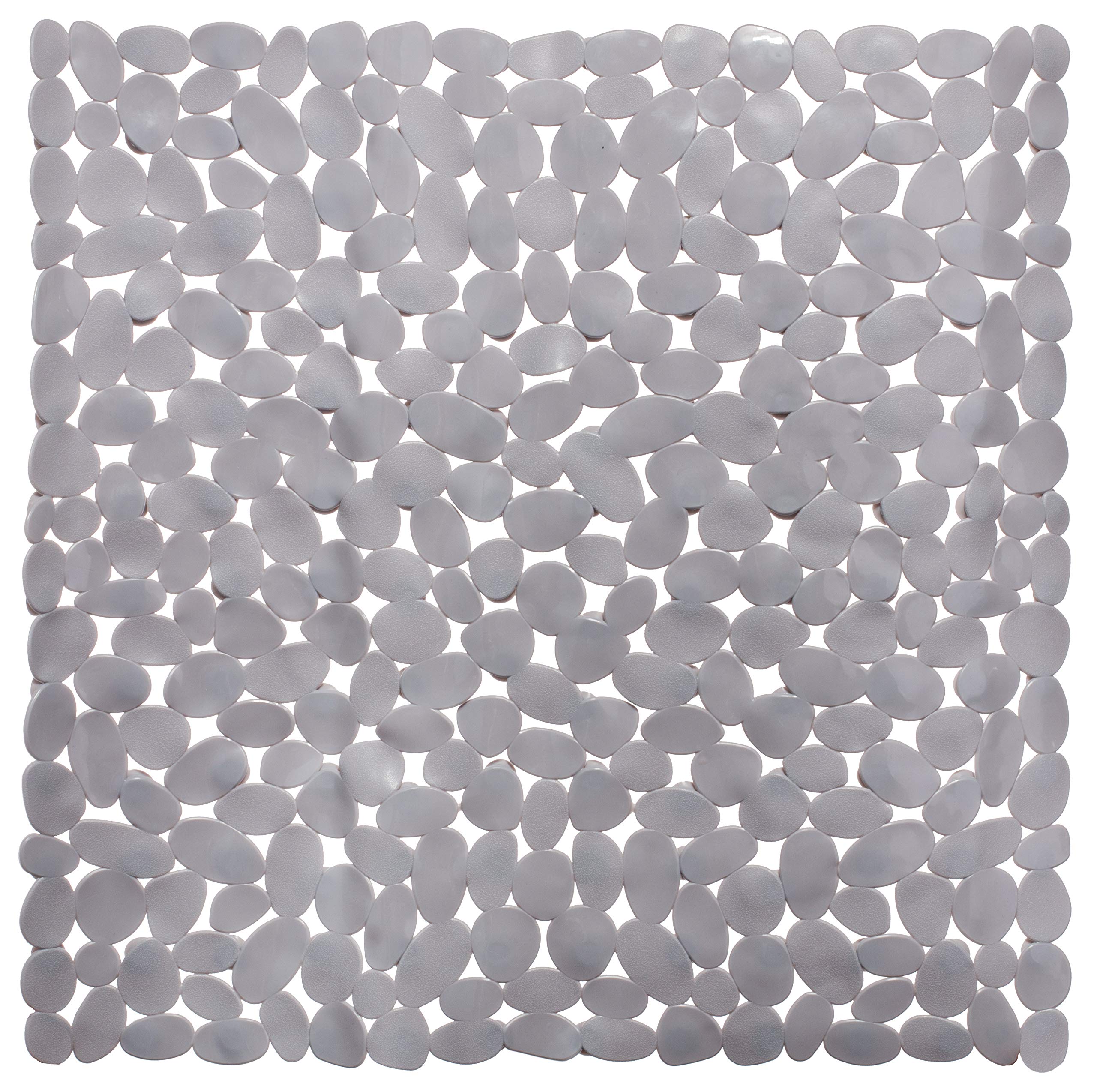 Brandsseller Non-slip Bathtub and Shower Mat - Grey 21 x 21 Inches