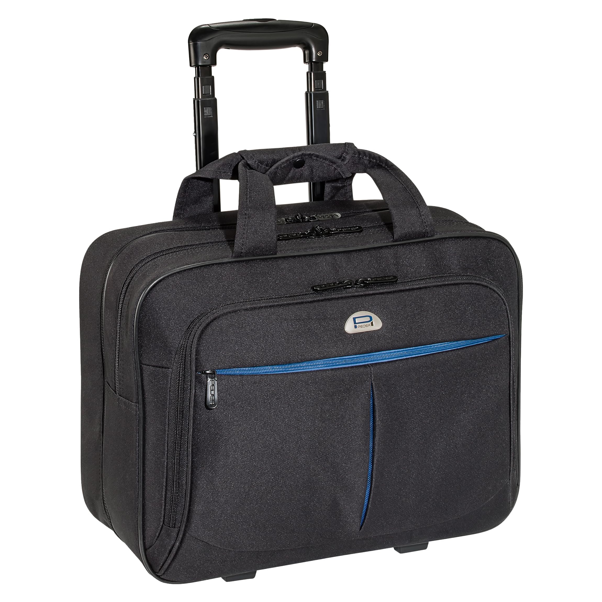 PEDEA business trolley "Premium Air" rolling case for laptops up to 17.3 inches (43.9 cm) with overnight compartment, black