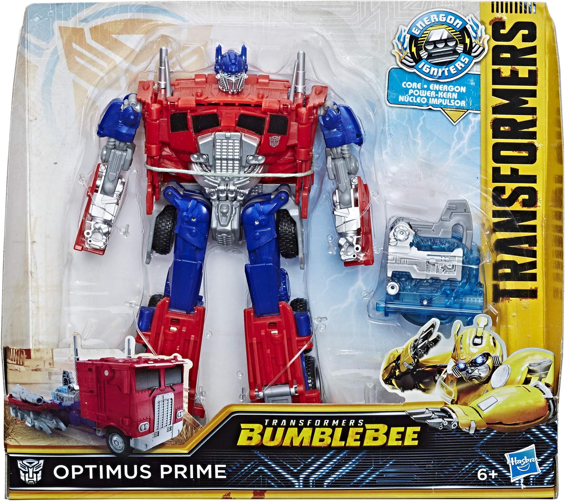 Transformers: Bumblebee Movie Toys Energon Igniters Nitro Series Optimus Prime Action Figure, Multi-Colour, E0700Eu40