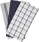 Penguin Home Set of 3 100% Cotton Kitchen Towels White Charcoal 50x70 cm view 4