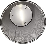 DIVCHI Round Trash Can Bin 1 Pack Silver Non-Slip Mesh Waste Paper Bin 27cm view 3