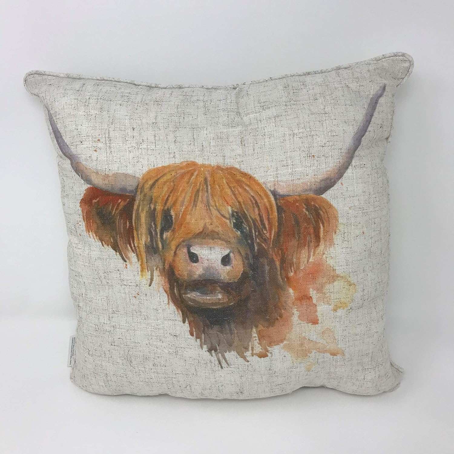 Lovely Highland Cows Head Cushion 32cm X 32cm Amazon Co Uk