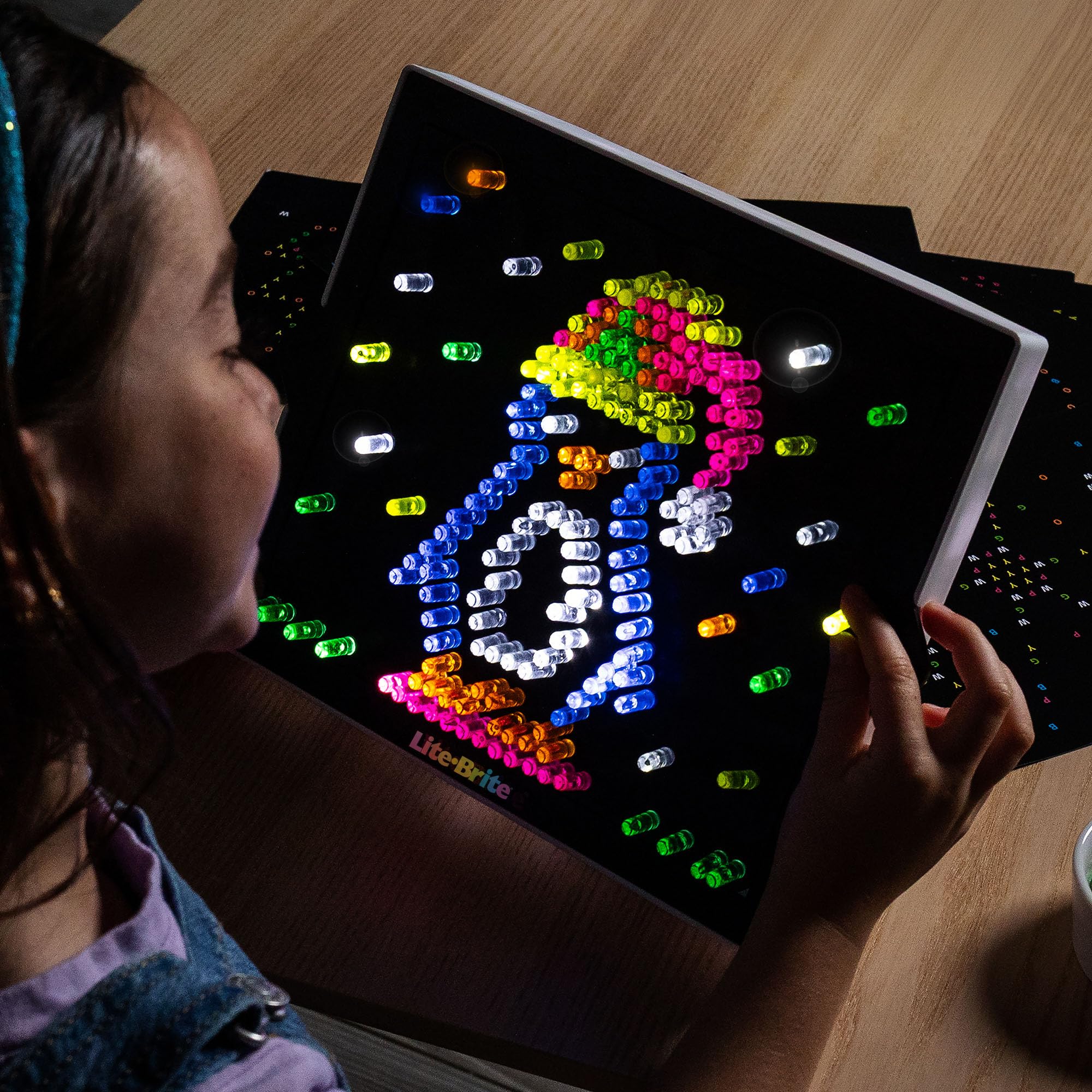 Lite Brite Ultimate Value Retro Toy, 12 Seasonal Templates, Peg Pouch, Amazon Exclusive, Light up Creative Activity Toy, Educational Stem, Gift for Girls and Boys, Ages 4+