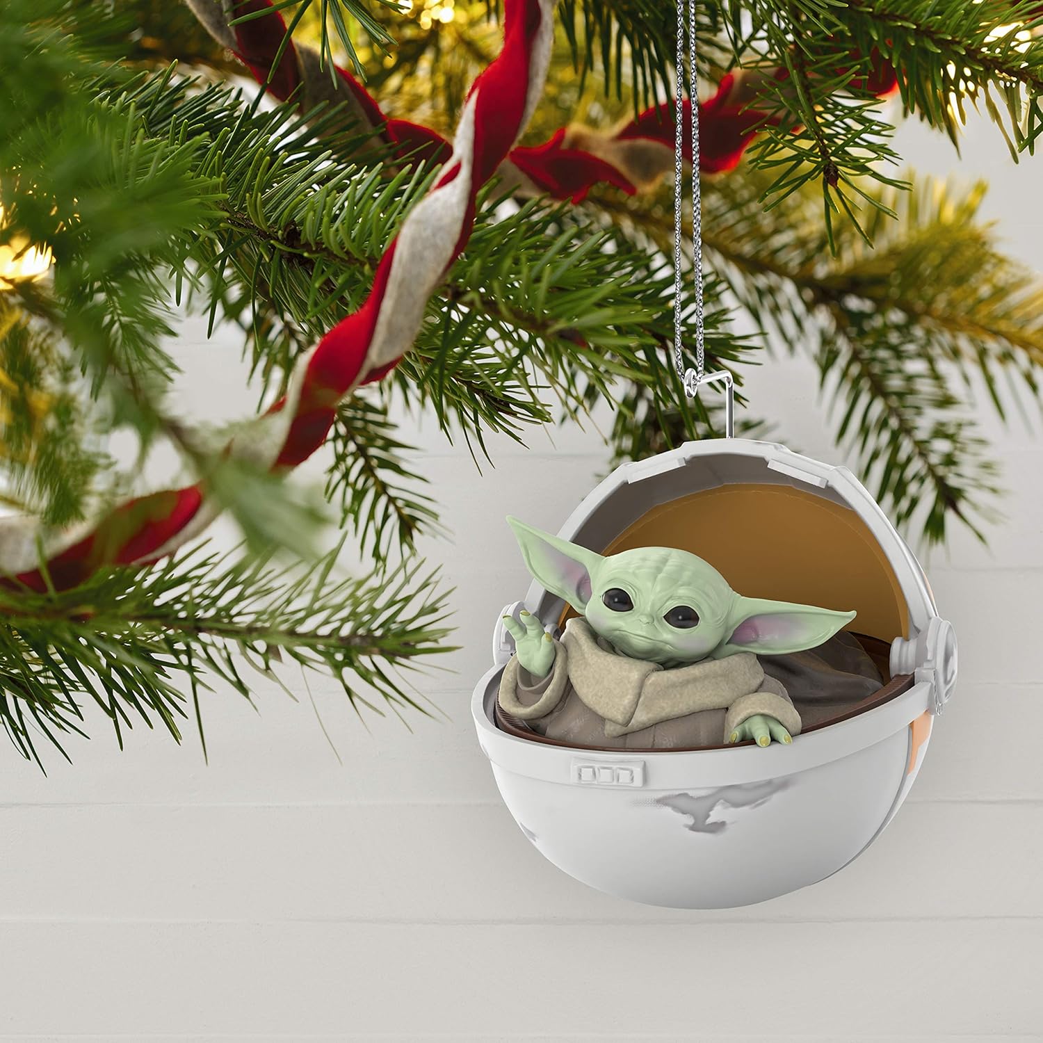 Hallmark Keepsake Christmas Ornament 2020, Star Wars: The Mandalorian The Child in Hovering Pram: Home & Kitchen