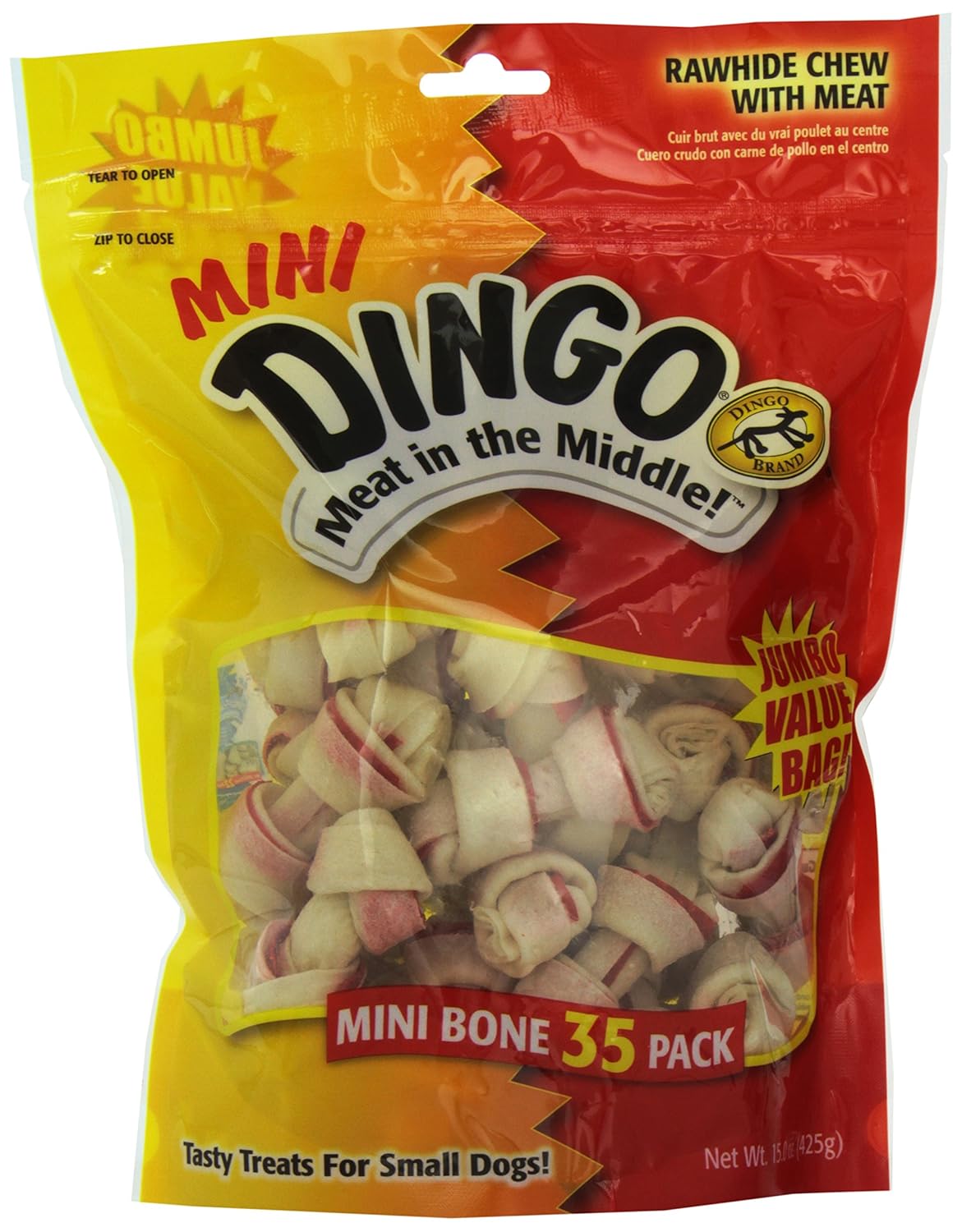 Dingo Rawhide Mini Bones