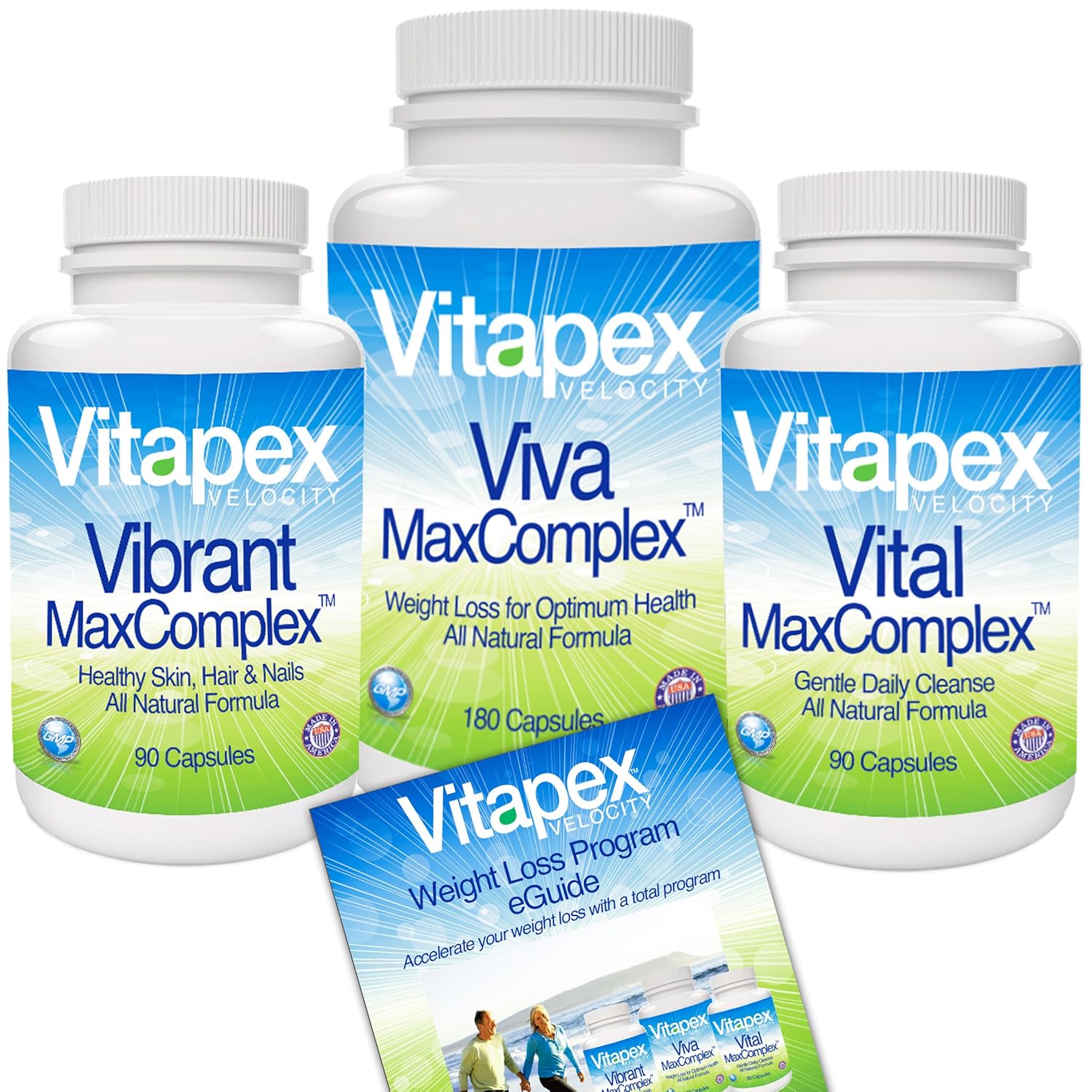 Vitapex Velocity Weight Loss and Diet System With Garcinia Cambogia 65% HCA, Acai Berry and Biotin...