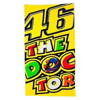Valentino Rossi Vr46 Moto Gp The Doctor Serviette De Plage