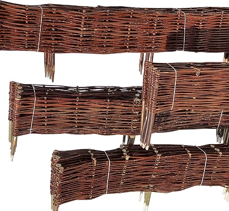 Nature LOUNGE Beeteinfassung Weide 20 x 120 cm 5er Set - Weiden