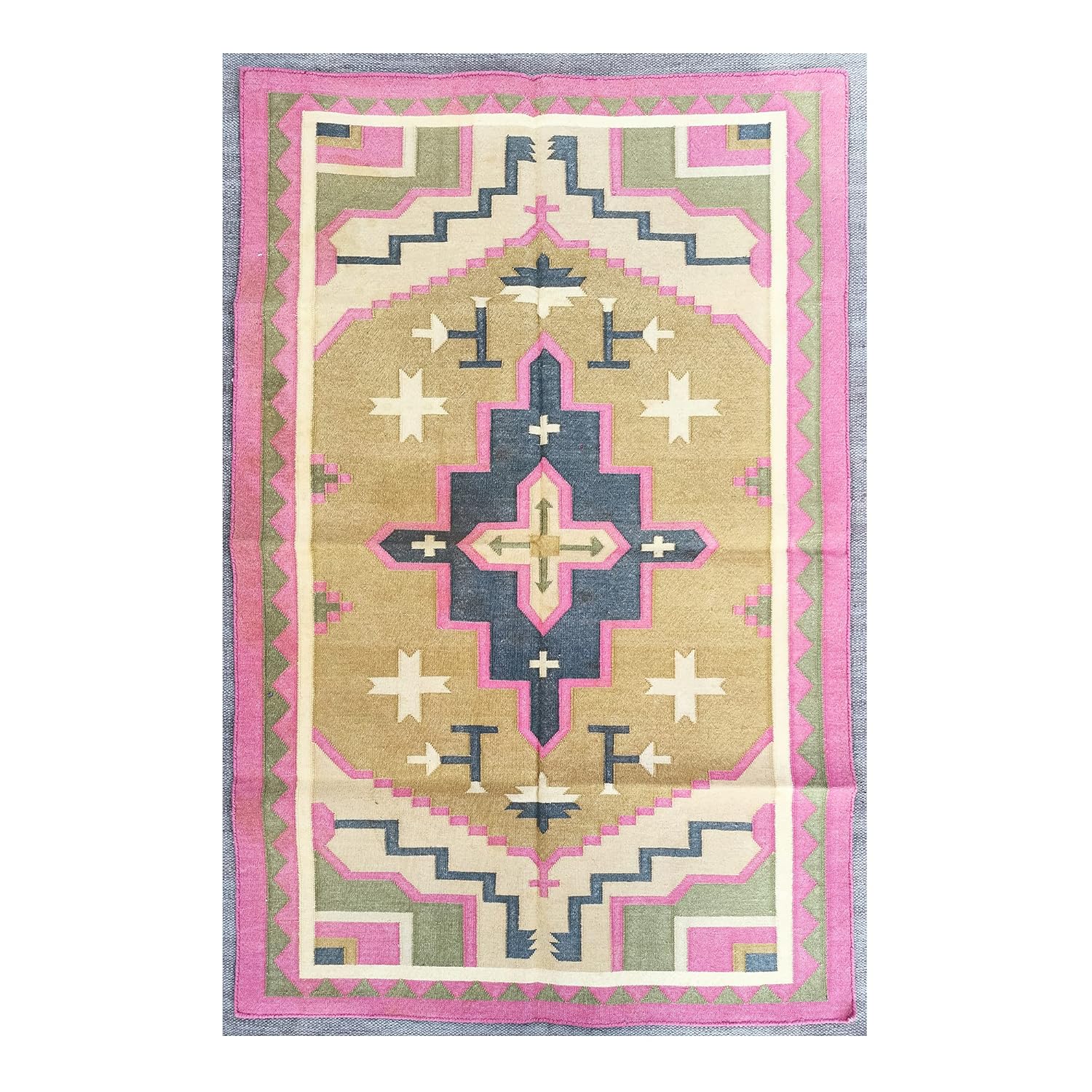 Buy Budhrajrugs Vintage Interlock Dhurrie Rugs , Jodhpur Rugs, Salawas