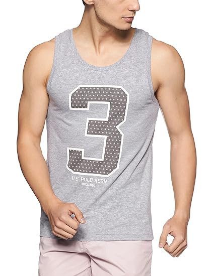 us polo assn men's printed cotton vest