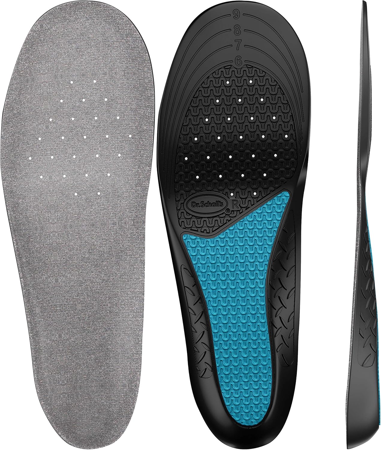 Dr. Scholl's WORK Insoles // All-Day Shock Absorption and Reinforced Arch Support that Fits in Work Boots and More (for Women's 6-10): Health & Personal Care