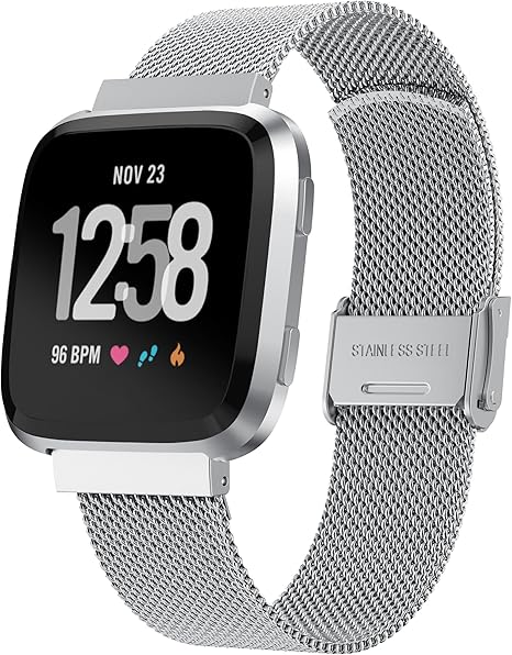 fitbit versa milanese band