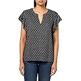 Vince Camuto Womens Blouse with Ruffle Sleeve