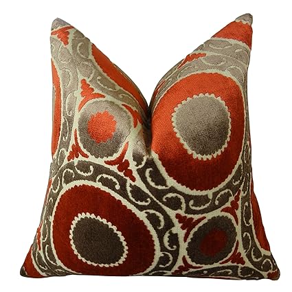 Amazon Com Thomas Collection Designer Throw Pillow Red Burgundy