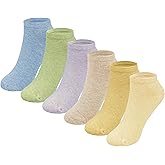 MAGIARTE Womens Cotton Ankle Socks Low Cut Athletic Casual Mutil Color No Show Running Socks for Women