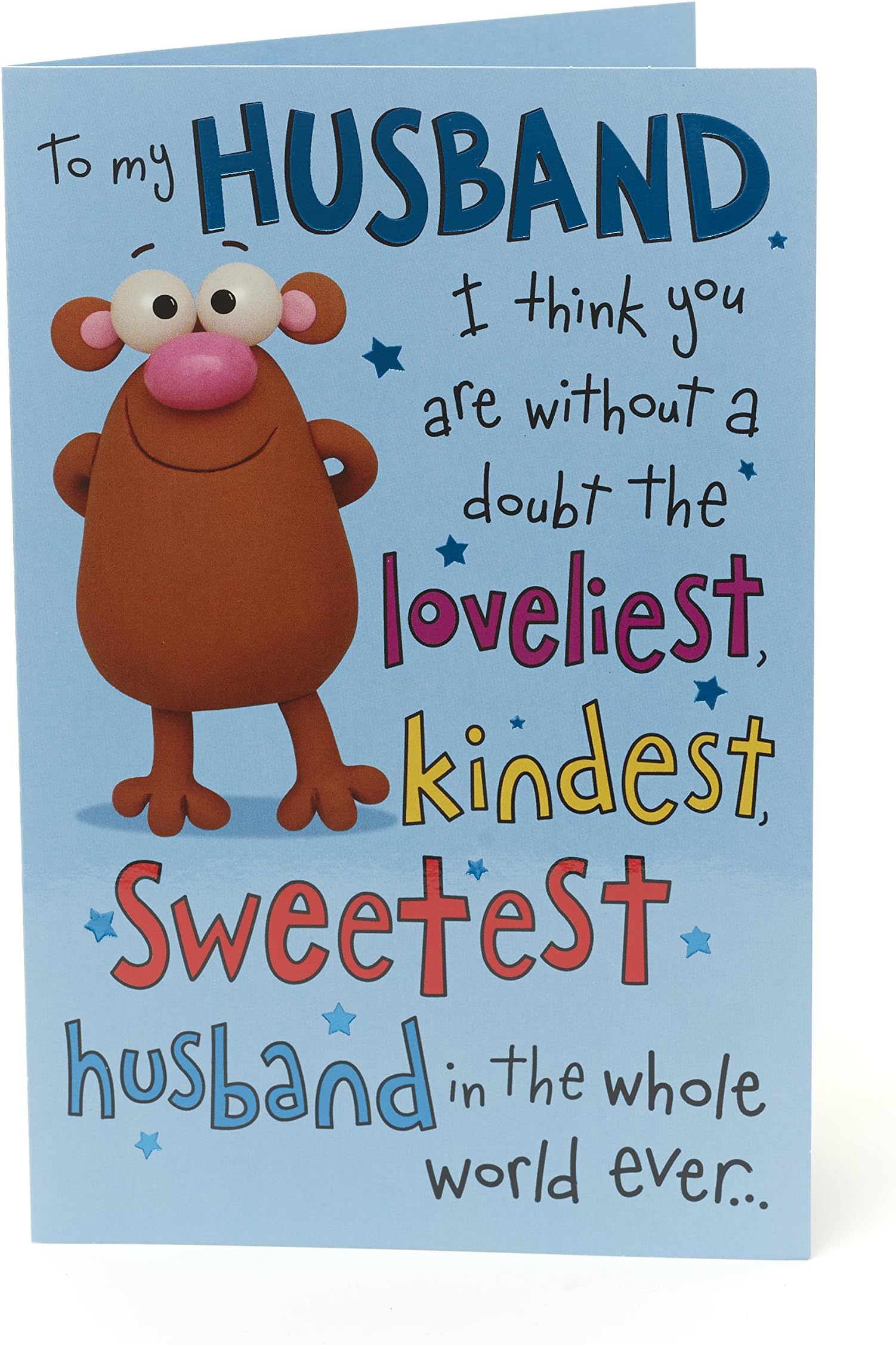 Husband Birthday Card Funny - Gift Card for Him - Birthday Gifts for Him - Gifts for Husband - Funny Birthday Card for Husband - Husband Sentiment