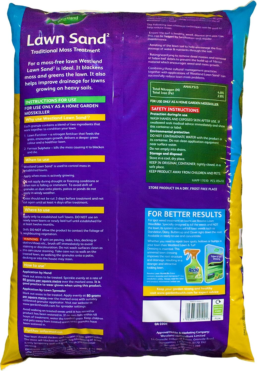 Westland Lawn Sand, 16 kg - Image 3