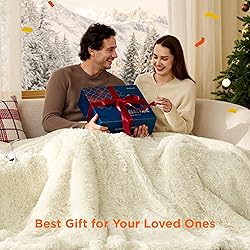 Bedsure Faux Fur Heated Blanket Twin Size, Fast