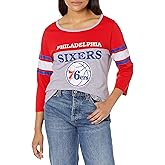 Ultra Game Women's NBA Official Standard T Raglan Baseball 3/4 Long Sleeve Tee Shirt