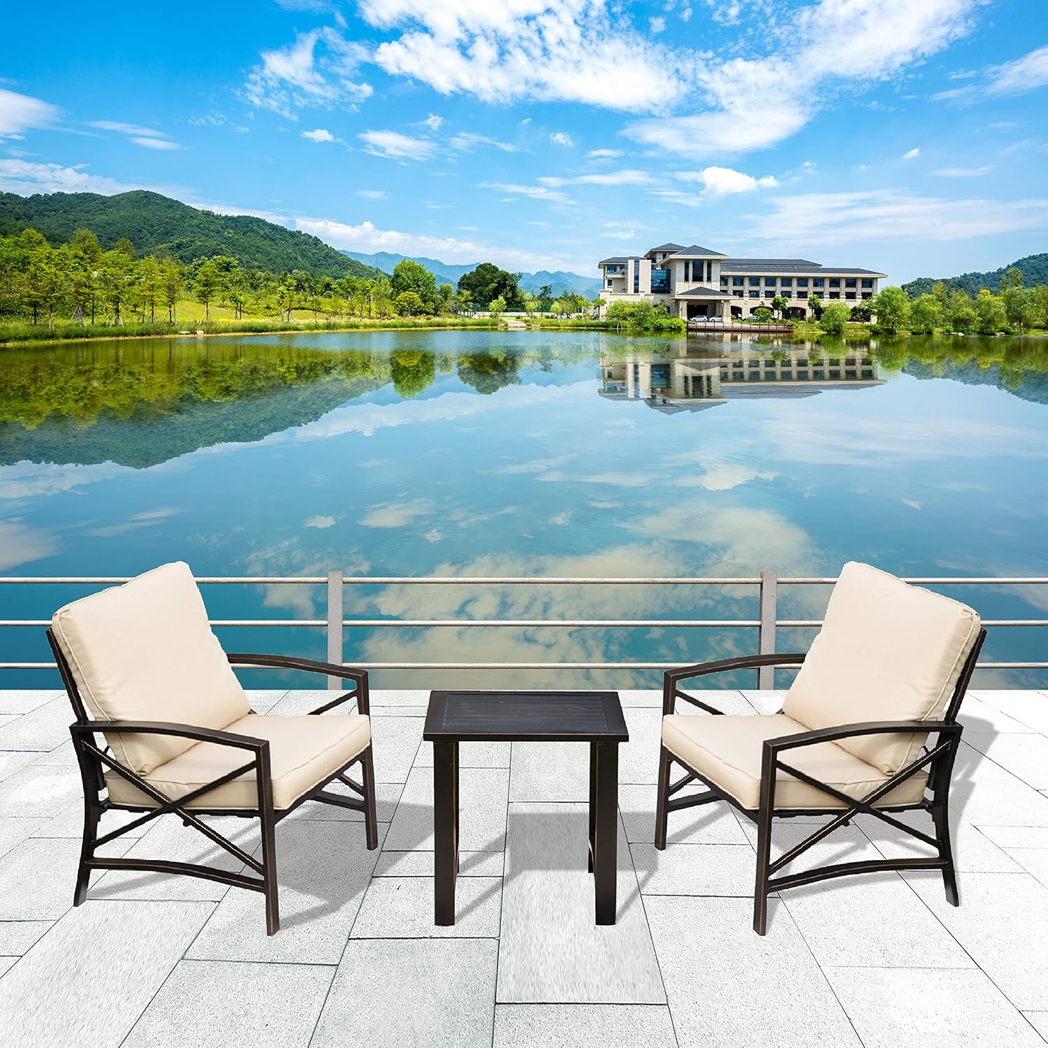 cushioned patio chairs