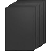 KAITELA Pack of 10 Black ABS Plastic Sheet 8" x 12" x 1/16" Thick (1.5mm) | Thermoplastic; Moldable; Flexible; Textured &amp; Smooth Surface; 0.060" Panel for Crafts, DIY Projects, Robotics Competition