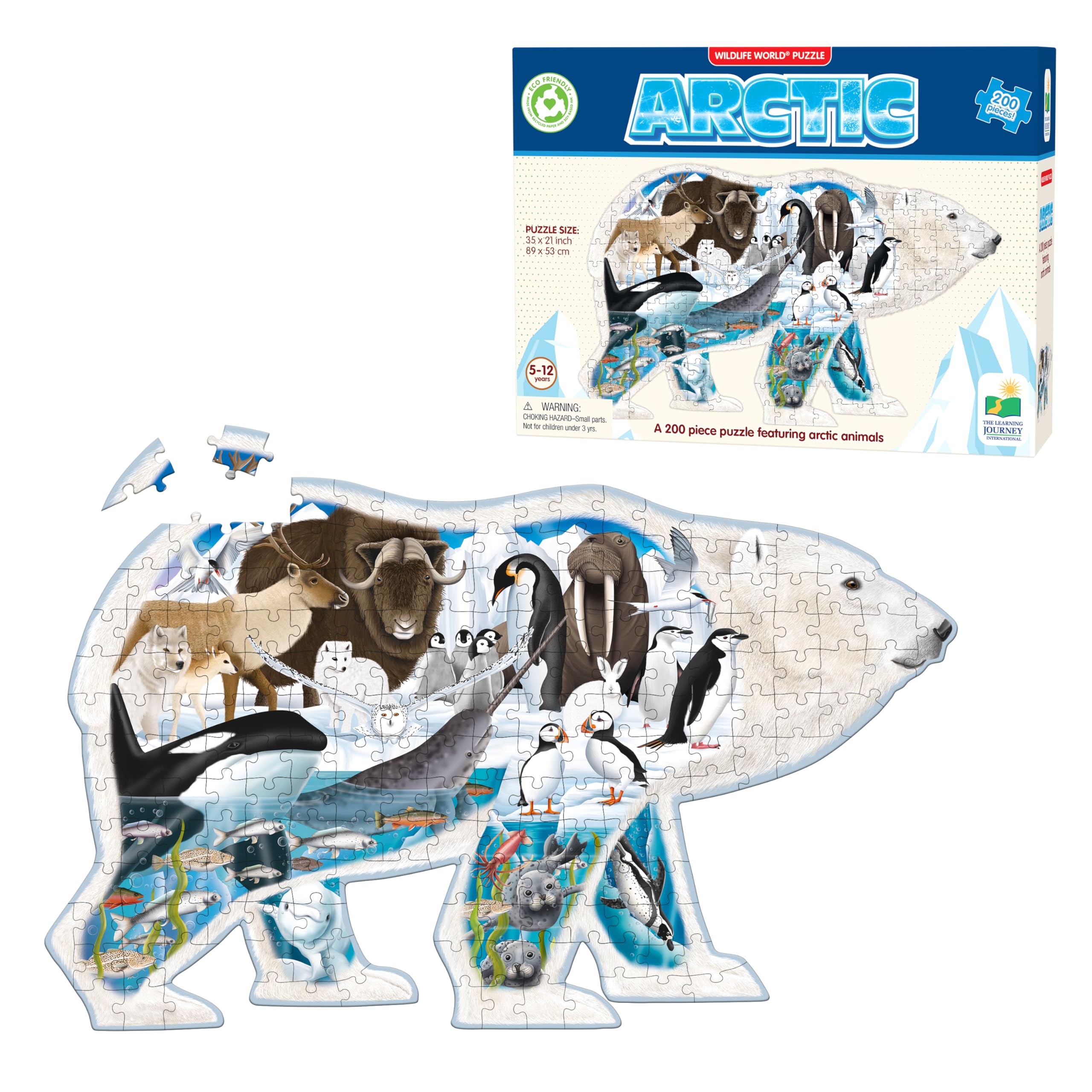 The Learning Journey U225707 200 Piece Jigsaw Puzzle, One Size, [Inf] Possible Colors: White, Blue, Gray