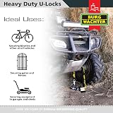 Burg-Wächter 100D Quadra Sold Secure Gold Keyed Alike U Lock Quad Pack Black view 5