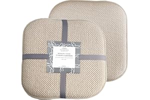 Marina Decoration Premium Thick Comfortable Cushion Memory Foam Chair Pads Honeycomb Pattern Nonslip Rubber Back Seat Topper 