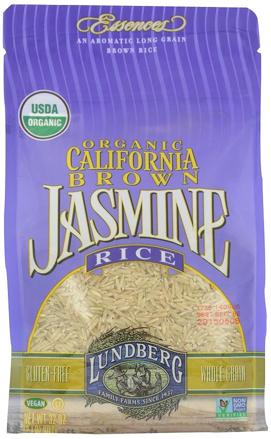 Lundberg Family farms Organic California brown jasmine Rice (073416040588)
