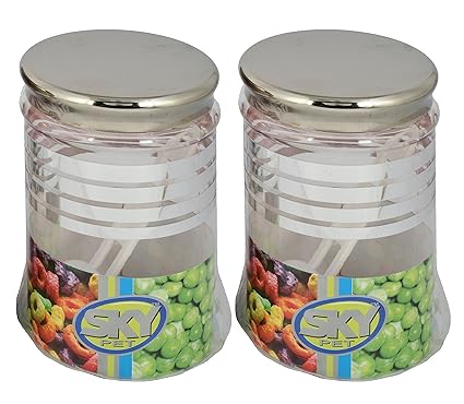 Buy Jar And Containers For Storage Plastic 2 Piece With Spoon 0 25 Liters Offer Of The Day Kitchen Items Online At Low Prices In India Amazon In
