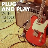 Fender Deluxe Series Instrument Cable 10ft Black Tweed with 24K Gold Plated view 5