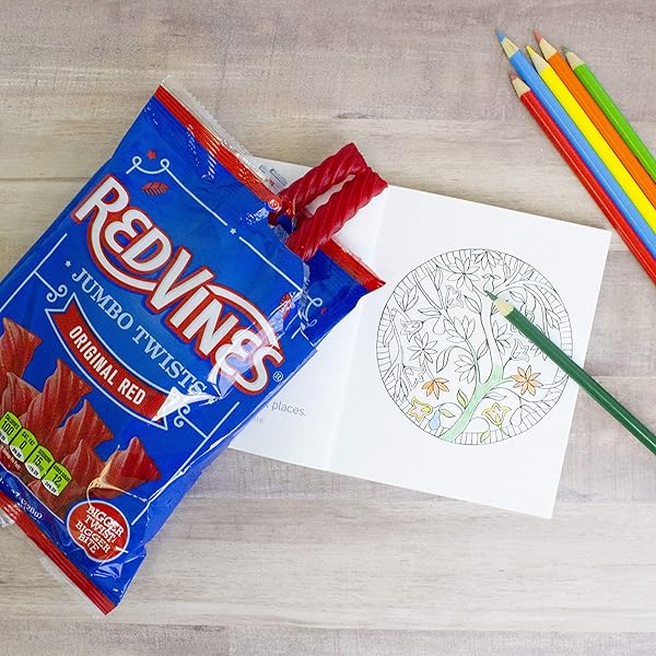 RED VINES JUMBO LICORICE, ORIGINAL RED FLAVOR, 8OZ BAGS (12 PACK), SOFT & CHEWY CANDY TWISTS