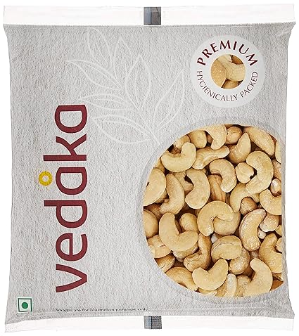 Amazon Brand-Vedaka Premium Roasted and Salted Cashews, 100g