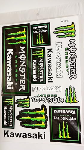 Amazon Co Jp モンスターエナジー ステッカー シール エンブレム Kawasaki 車 バイク ノートパソコン スマートフォン等に個性を出したいあなたに 10 車 バイク